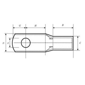 Crimping Type Copper Tubular Cable Terminal